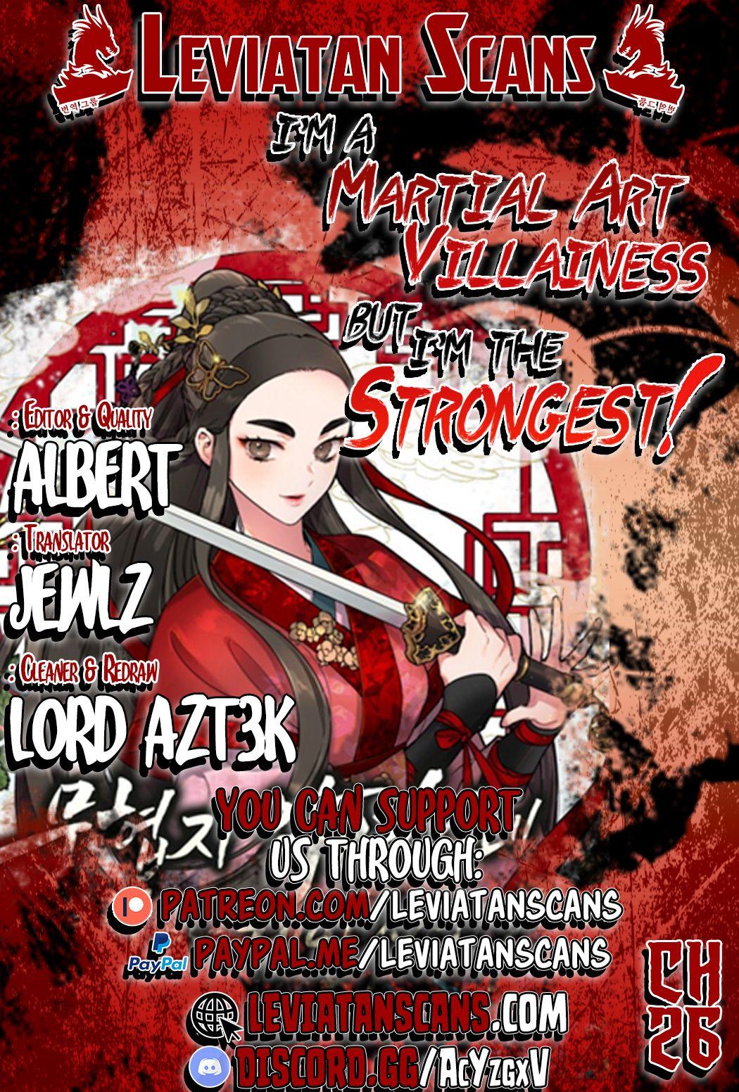 I’m a Martial Art Villainess but I’m the Strongest! - Chapter 26 Page 1