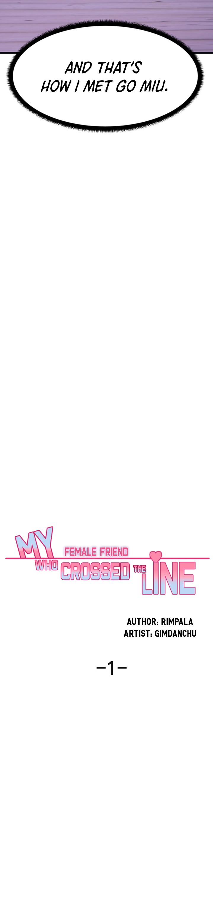 My Female Friend Who Crossed The Line - Chapter 1 Page 25