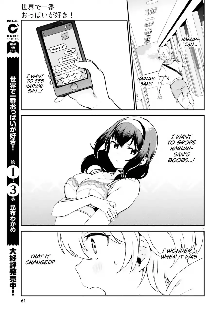 Sekai de Ichiban Oppai ga Suki! - Chapter 34 Page 9
