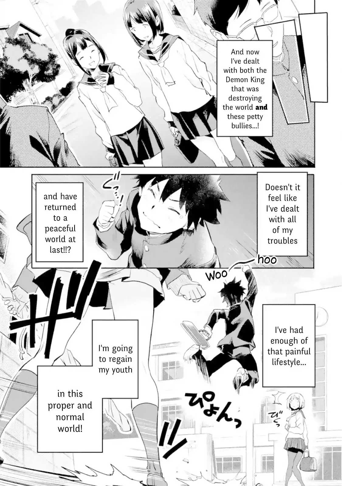 Isekai-gaeri no Yuusha ga Gendai Saikyou! - Chapter 1.5 Page 8
